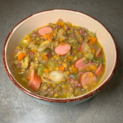 Rezept: Feine Erbsensuppe