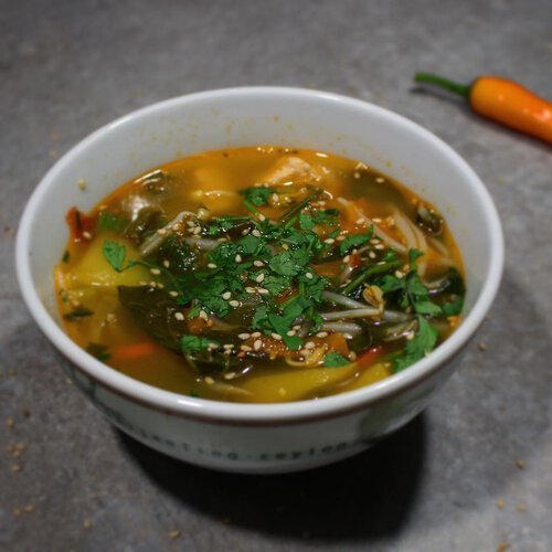 Rezept: Thai-Suppe mit Hühnchen