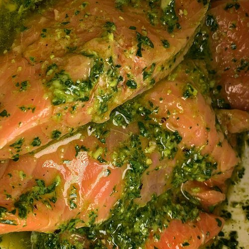 Gesund kochen - Grill-Lachs mit Brokkoli-Salat