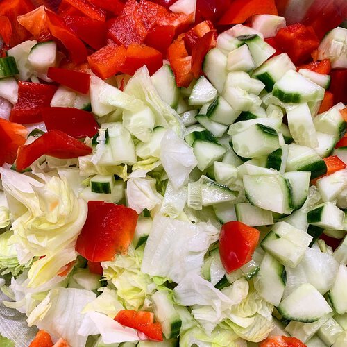 Gesund kochen - Rotbarsch mit Salat