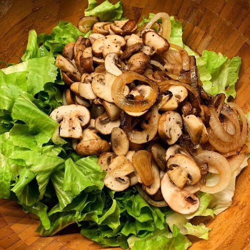 Gesund kochen - Sommersalat mit frischen Champignons