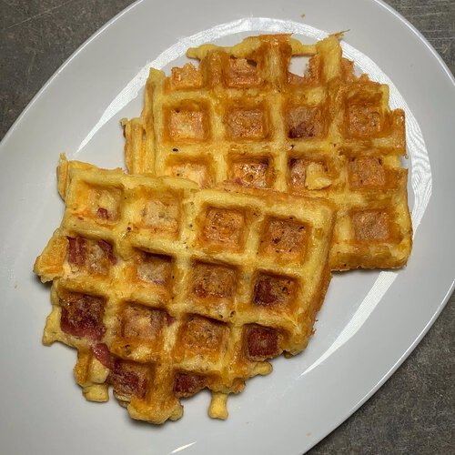 Gesundes Rezept - Chaffles - alternative Waffeln für unterwegs