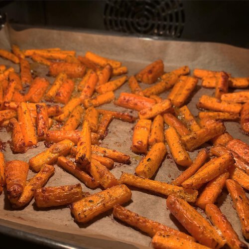 Gesundes Rezept - Hähnchen-Rouladen mit Möhren-Pommes