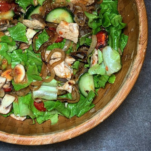 Gesundes Rezept - Sommersalat mit frischen Champignons