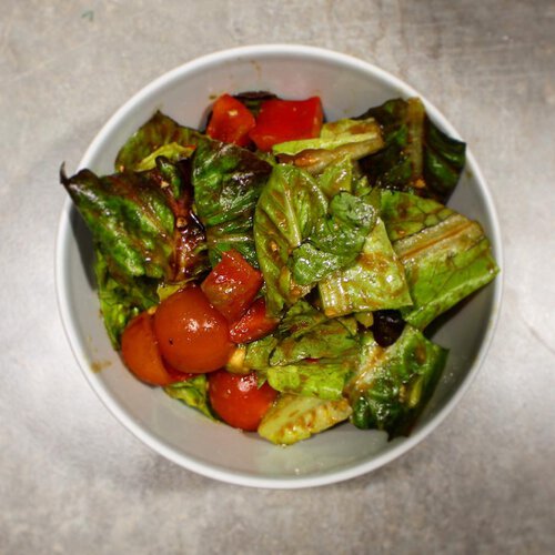 Gesundes Rezept - Spargel mit Leberkäse und Salat