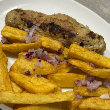 Rezept: Frikandel mit Airfryer-Pommes