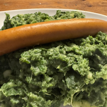 Rezept: Grünkohl mit Bockwurst und Kartoffelstampf