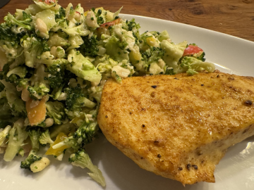 Rezept: Hähnchenbrust mit Brokkoli-Salat