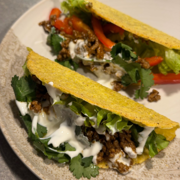 Rezept: Taco mit Rinderhack und Salat
