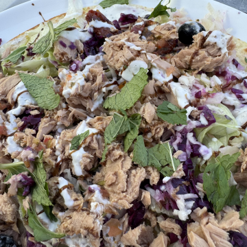 Rezept: Thunfisch-Salat mit Joghurt-Dressing und Minze