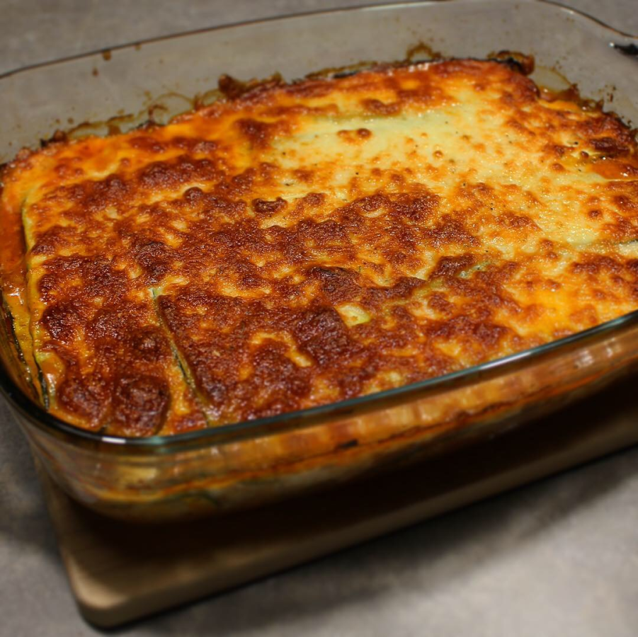 Zucchini-Lasagne mit magerem Rinderhack