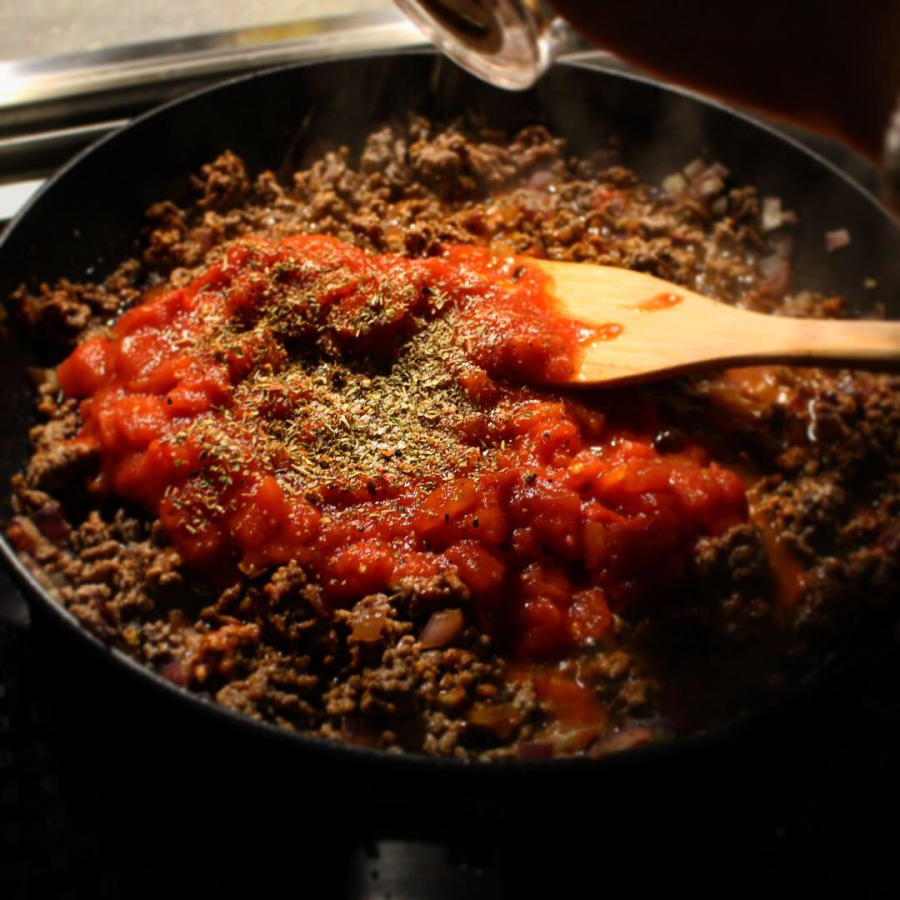 Zucchini-Lasagne mit magerem Rinderhack