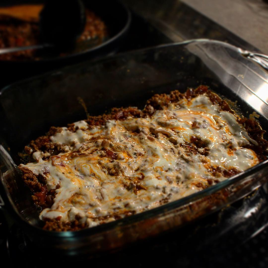 Zucchini-Lasagne mit magerem Rinderhack
